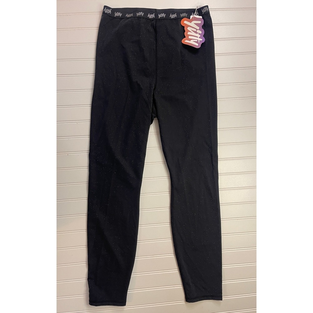 NWT Yitty Spotlight Ruched Legging Shimmered Iconic Black XL